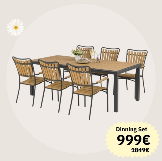 Dane Line Adam Furniture set - Grey